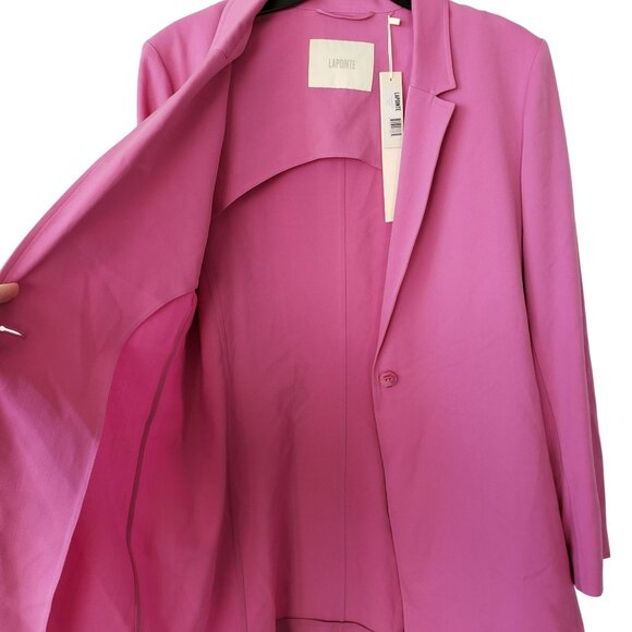 NEW Lapointe Lightweight Wool Tailoring Single Breasted Blazer Orchid Purple - Picture 14 of 16